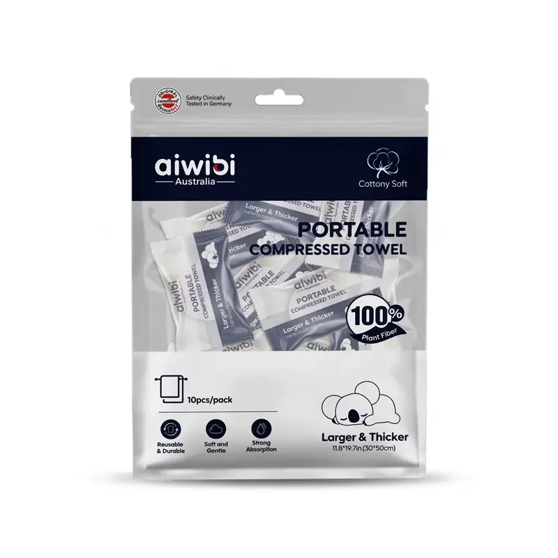 Aiwibi Portable Compressed Towel 10pcs Pack