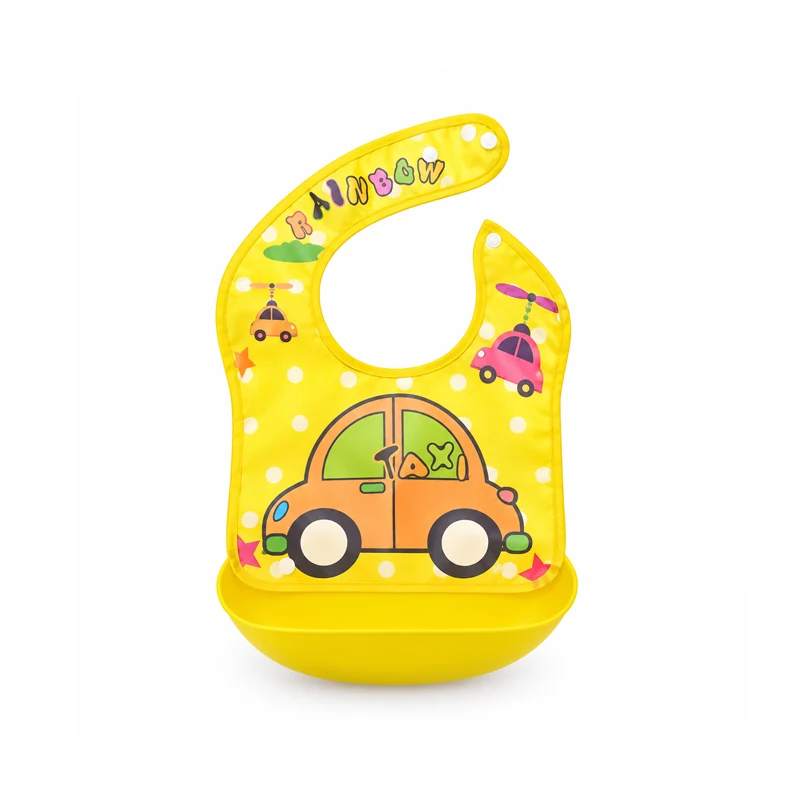 Silicone Baby Bibs With Soft Plastic Tray